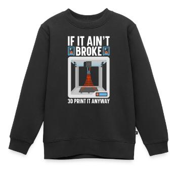 3D Drucker Filament 3D Drucken 3D Druck 3D Printer - Kinder Premium Organic Sweatshirt - Schwarz - Vorne - AI Model Kid Female (0cm)