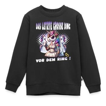 Enterrement de vie de garçon Mariée Enterrement de vie de jeune fille Grondement de femmes - Sweat Premium enfant bio - noir - Devant - AI Model Kid Female (0cm)