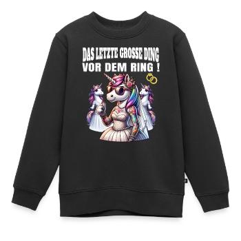 Enterrement de vie de garçon Mariée Enterrement de vie de jeune fille Grondement de femmes - Sweat Premium enfant bio - noir - Devant - AI Model Kid Female (0cm)