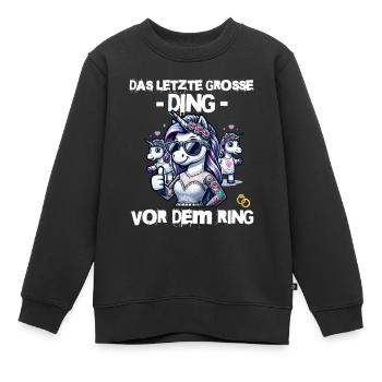Enterrement de vie de garçon Mariée Enterrement de vie de jeune fille Grondement de femmes - Sweat Premium enfant bio - noir - Devant - AI Model Kid Female (0cm)