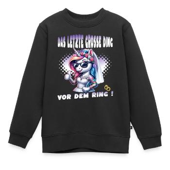 Enterrement de vie de garçon Mariée Enterrement de vie de jeune fille Grondement de femmes - Sweat Premium enfant bio - noir - Devant - AI Model Kid Female (0cm)
