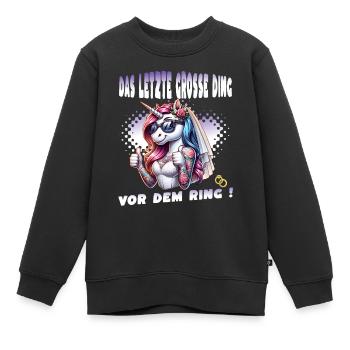 Enterrement de vie de garçon Mariée Enterrement de vie de jeune fille Grondement de femmes - Sweat Premium enfant bio - noir - Devant - AI Model Kid Female (0cm)