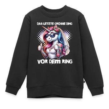 Enterrement de vie de garçon Mariée Enterrement de vie de jeune fille Grondement de femmes - Sweat Premium enfant bio - noir - Devant - AI Model Kid Female (0cm)