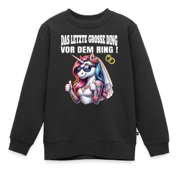 Enterrement de vie de garçon Mariée Enterrement de vie de jeune fille Grondement de femmes - Sweat Premium enfant bio - noir - Devant - AI Model Kid Female (0cm)