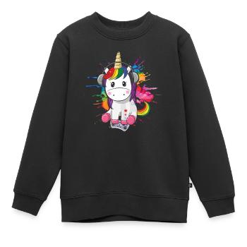 Play Controller Gaming Unicorn Controller - Sweat Premium enfant bio - noir - Devant - AI Model Kid Female (0cm)