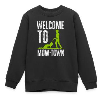 Bienvenue aux paysagistes - Sweat Premium enfant bio - noir - Devant - AI Model Kid Female (0cm)