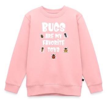 Sont mes jouets préférés - Sweat Premium enfant bio - rose - Devant - AI Model Kid Female (0cm)