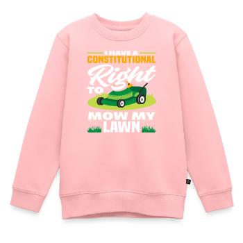 Paysagiste - Sweat Premium enfant bio - rose - Devant - AI Model Kid Female (0cm)