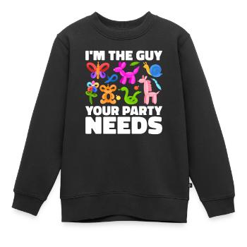 Balloon Twister Ballonkünstler Ballontiere - Kinder Premium Organic Sweatshirt - Schwarz - Vorne - AI Model Kid Female (0cm)