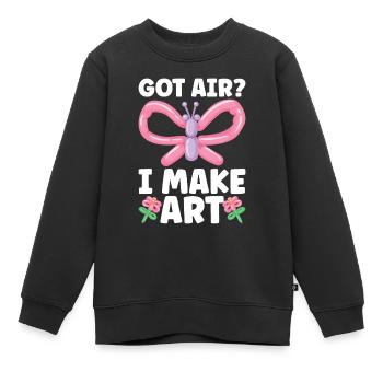 Balloon Twister Ballonkünstler Ballontiere - Kinder Premium Organic Sweatshirt - Schwarz - Vorne - AI Model Kid Female (0cm)