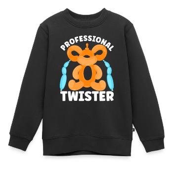 Balloon Twister Ballonkünstler Ballontiere - Kinder Premium Organic Sweatshirt - Schwarz - Vorne - AI Model Kid Female (0cm)