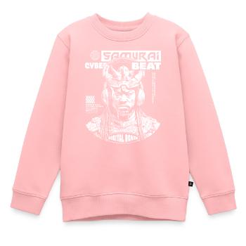 Samurai Tech : T-shirt musical pour les fans de science-fiction - Sweat Premium enfant bio - rose - Devant - AI Model Kid Female (0cm)