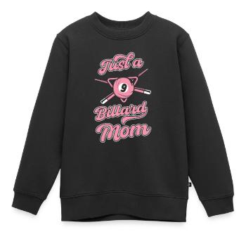 Billard Just A Billiard Mom - Sweat Premium enfant bio - noir - Devant - AI Model Kid Female (0cm)