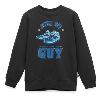 Ultramarathon Just An Ultra Marathon Guy - Kinder Premium Organic Sweatshirt - Schwarz - Vorne - AI Model Kid Female (0cm)
