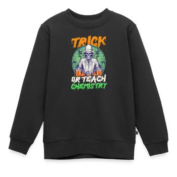 Halloween Chemielehrer Süßes Oder Saures Chemiker - Kinder Premium Organic Sweatshirt - Schwarz - Vorne - AI Model Kid Female (0cm)