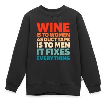 Schwarzer Humor Funny Quote Saying - Kinder Premium Organic Sweatshirt - Schwarz - Vorne - AI Model Kid Female (0cm)