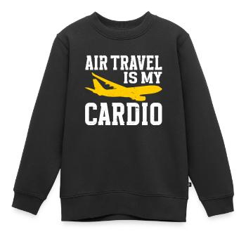 Hôtesse de l’air Hôtesse de l’air Hôtesse de l’air - Sweat Premium enfant bio - noir - Devant - AI Model Kid Female (0cm)