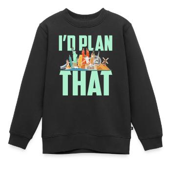 Commis au tourisme Agence de voyages - Sweat Premium enfant bio - noir - Devant - AI Model Kid Female (0cm)