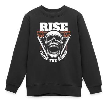 Carpenter Carpenter Carpenter Skull - Kids Premium Organic Sweatshirt - black - Front - AI Model Kid Female (0cm)