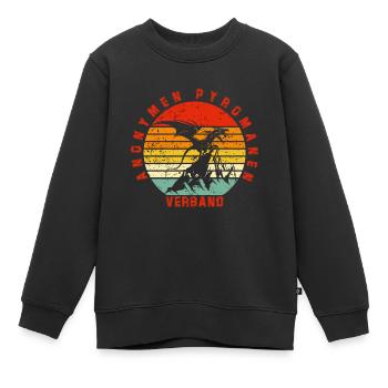 Verband der Anonymen Pyromanen – Drache - Kinder Premium Organic Sweatshirt - Schwarz - Vorne - AI Model Kid Female (0cm)