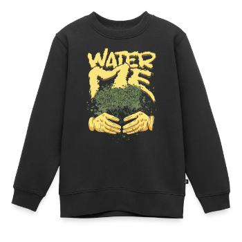 Plantes Plant Collector Plant Water Me - Sweat Premium enfant bio - noir - Devant - AI Model Kid Female (0cm)
