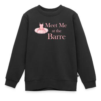 Meet Me At The Barre Ballet Girl Theatrical - Kinder Premium Organic Sweatshirt - Schwarz - Vorne - AI Model Kid Female (0cm)