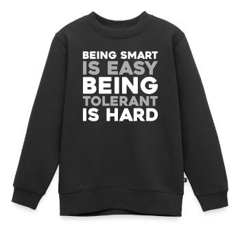 Schwarzer Humor Funny Quote Saying - Kinder Premium Organic Sweatshirt - Schwarz - Vorne - AI Model Kid Female (0cm)