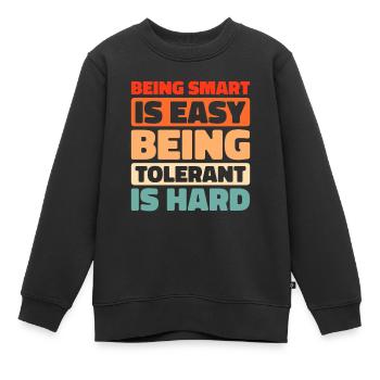 Schwarzer Humor Funny Quote Saying - Kinder Premium Organic Sweatshirt - Schwarz - Vorne - AI Model Kid Female (0cm)