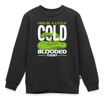 Serpent Sang Froid - Sweat Premium enfant bio - noir - Devant - AI Model Kid Female (0cm)