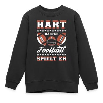 American Football - Kinder Premium Organic Sweatshirt - Schwarz - Vorne - AI Model Kid Female (0cm)