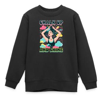 Gymnastik Kreide Und Glänzen - Kinder Premium Organic Sweatshirt - Schwarz - Vorne - AI Model Kid Female (0cm)