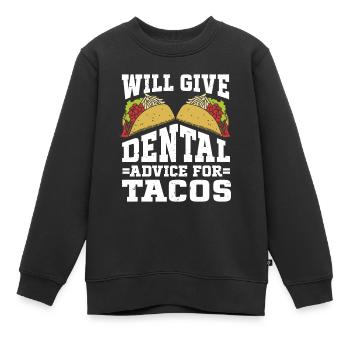 Dentist Dental - Kinder Premium Organic Sweatshirt - Schwarz - Vorne - AI Model Kid Female (0cm)