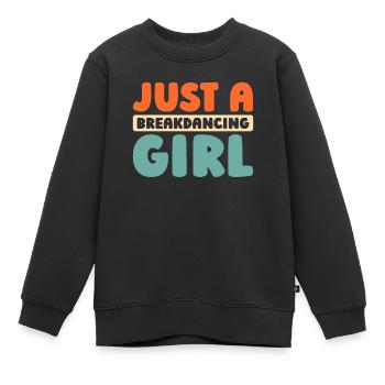 Breakdance Breakdancer Breakdancing - Kinder Premium Organic Sweatshirt - Schwarz - Vorne - AI Model Kid Female (0cm)