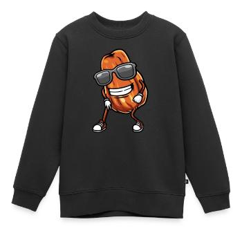 Dattes Fruit Dancing - Sweat Premium enfant bio - noir - Devant - AI Model Kid Female (0cm)