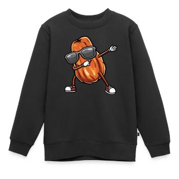 Dattes Fruit Dancing - Sweat Premium enfant bio - noir - Devant - AI Model Kid Female (0cm)