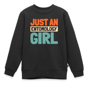 Entomologie Entomologe Insekt - Kinder Premium Organic Sweatshirt - Schwarz - Vorne - AI Model Kid Female (0cm)
