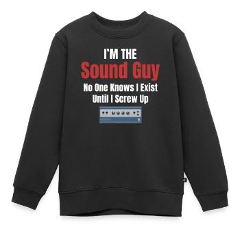Je suis le gars du son que personne ne connaît - Sweat Premium enfant bio - noir - Devant - AI Model Kid Female (0cm)