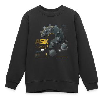 QUESTION, DEMANDE - Sweat Premium enfant bio - noir - Devant - AI Model Kid Female (0cm)