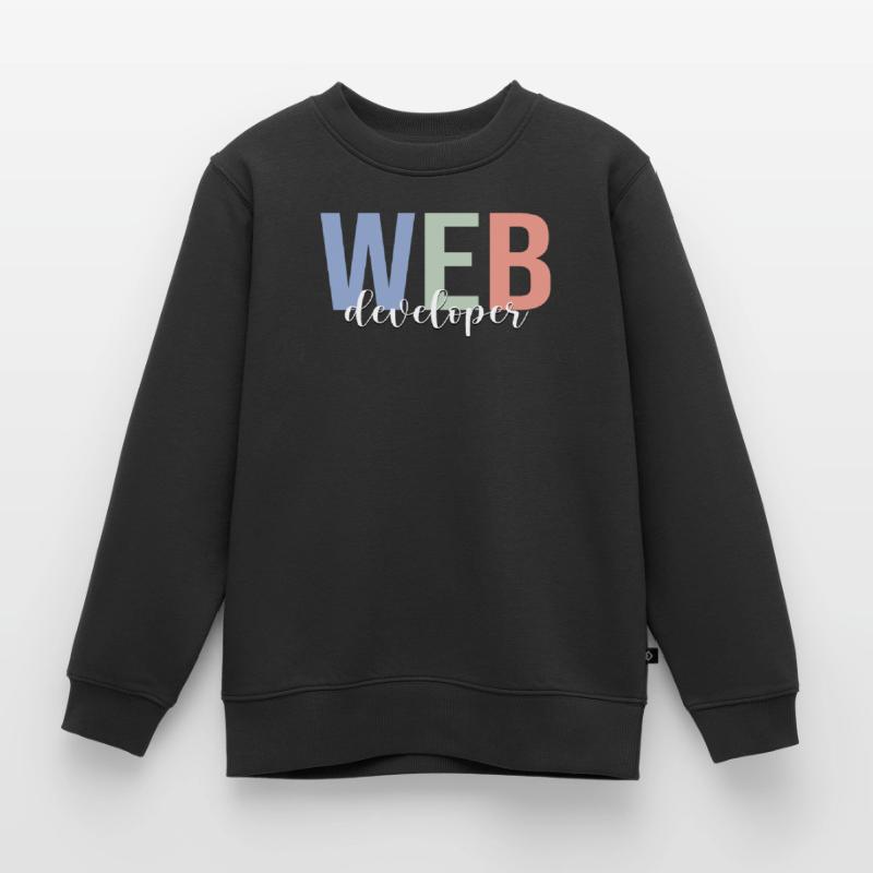 Web Developer Coding Programmer Programming Kids Premium Organic Sweatshirt
