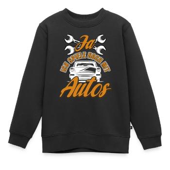 Mécanicien automobile Mécatronicien automobile Mécanicien - Sweat Premium enfant bio - noir - Devant - AI Model Kid Female (0cm)