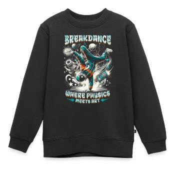 Breakdance Where Physics Meets Art - Kinder Premium Organic Sweatshirt - Schwarz - Vorne - AI Model Kid Female (0cm)