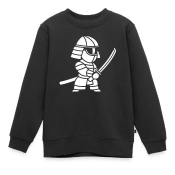 KENDO - Sweat Premium enfant bio - noir - Devant - AI Model Kid Female (0cm)