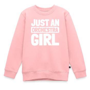 Orchester Just An Orchestra Girl - Kinder Premium Organic Sweatshirt - Rosa - Vorne - AI Model Kid Female (0cm)