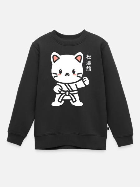 karate - Sweat Premium enfant bio - noir