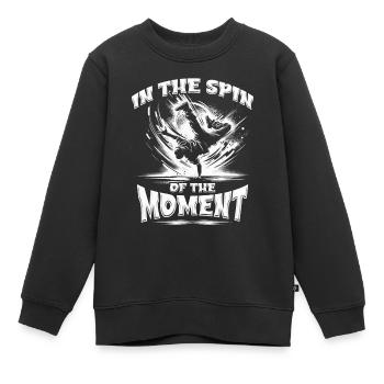 Breakdancing Breakdance B-boy Stunt Street Dancer - Kinder Premium Organic Sweatshirt - Schwarz - Vorne - AI Model Kid Female (0cm)