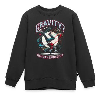 Breakdance B-boy Gravity? Never heard of it - Kinder Premium Organic Sweatshirt - Schwarz - Vorne - AI Model Kid Female (0cm)