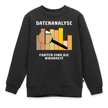 LES FAITS SONT LA VÉRITÉ - Sweat Premium enfant bio - noir - Devant - AI Model Kid Female (0cm)