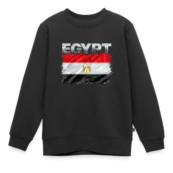 Égypte - Sweat Premium enfant bio - noir - Devant - AI Model Kid Female (0cm)