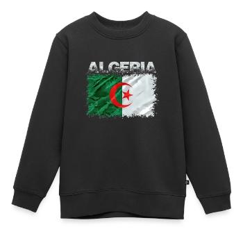 Algerien - Kinder Premium Organic Sweatshirt - Schwarz - Vorne - AI Model Kid Female (0cm)