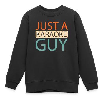 Karaoké Juste un gars de karaoké - Sweat Premium enfant bio - noir - Devant - AI Model Kid Female (0cm)